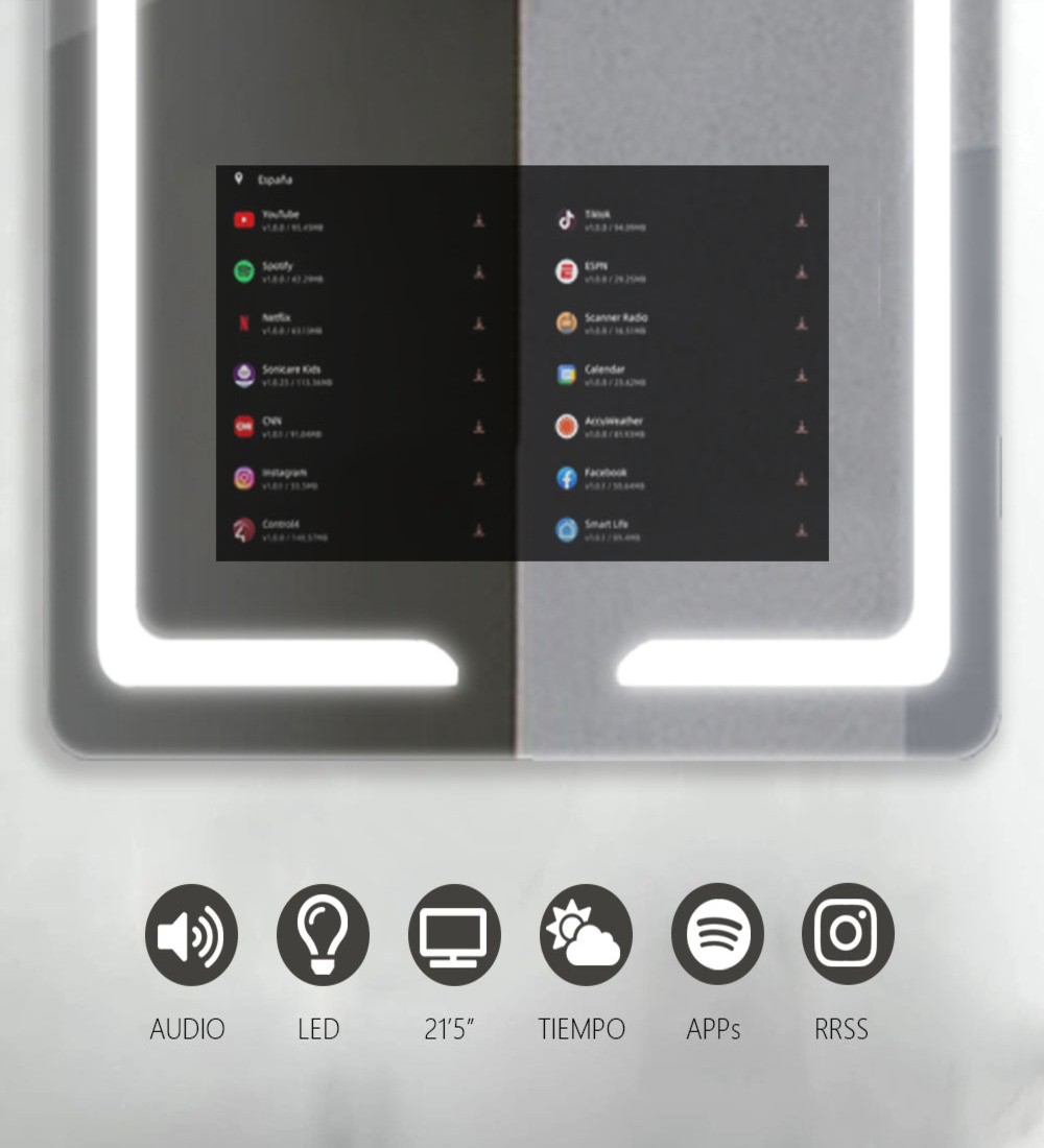 Espejo Inteligente con Pantalla HD - V30 PRO